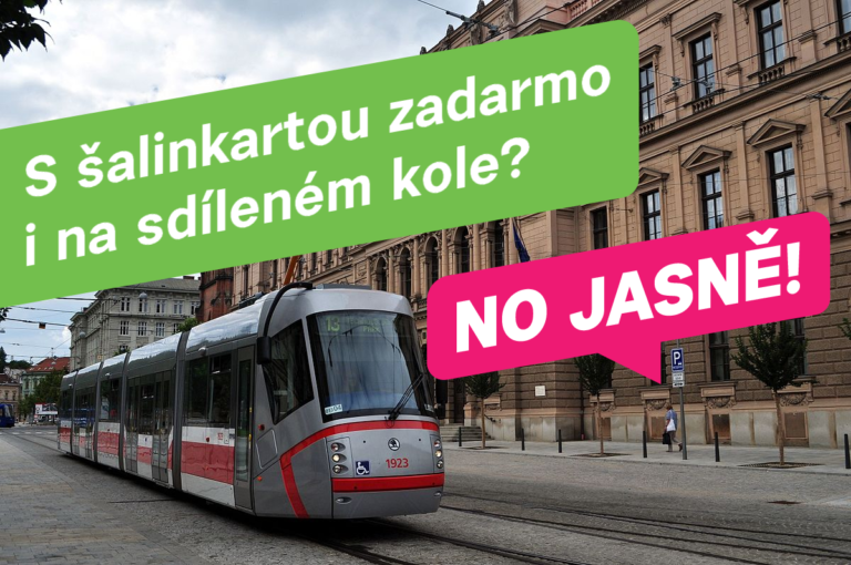 S šalinkartou na kole